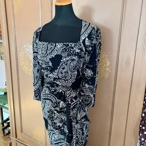 Sexy Wiggle Dress in Black & Camel From the 90’s.